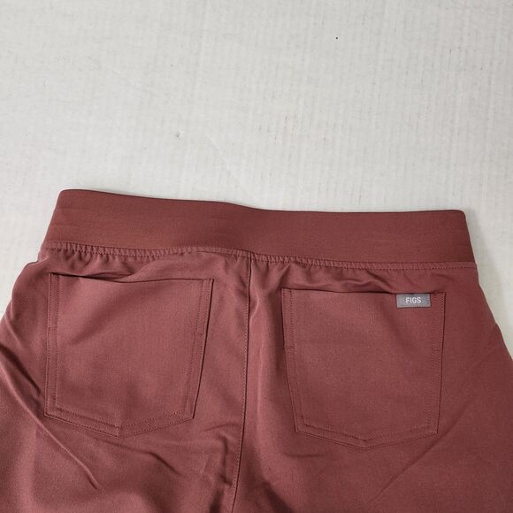 Figs Zamora Joggers Scrub Pants Womens Small Mauve Pink High-Waisted Nurse - Picture 7 of 10